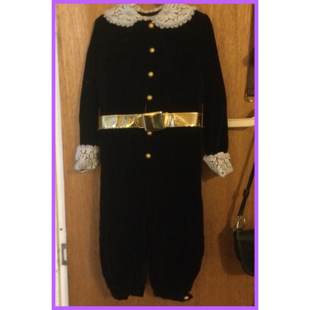Vtg Velvet Jumper, sz 6? girls